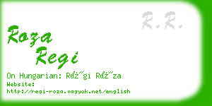 roza regi business card